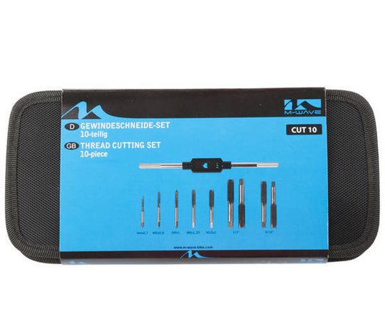 M-wave Gereedsch Tapset 10-delig M-Wace Cut10 M4/5/6/8/10 Pedaal 1/2 -9/16