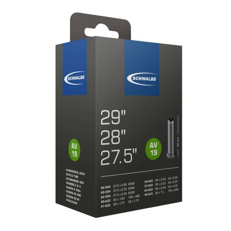 Schwalbe Binnenband 28 breed Schw AV19 Autoventiel 40/62-622 29ER/650B Zwart - Afbeelding 5