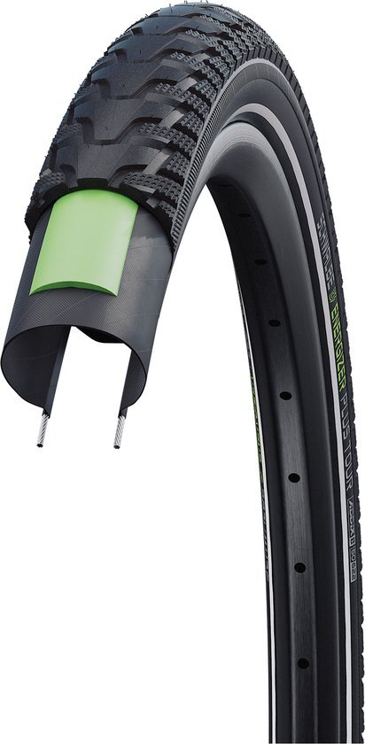 Schwalbe Buitenband 28x2.00 Schw Energizer Plus Tour HS485 GreenGuard Zwart - Afbeelding 5