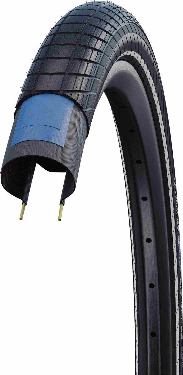 Schwalbe Buitenband 24x2.00 Schw Big Apple HS430 RaceGuard Zwart - Afbeelding 4