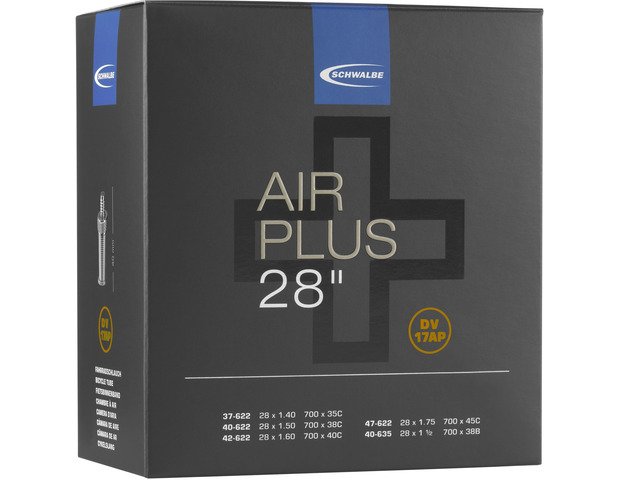Schwalbe Binnenband 28 Schw Air+ DV17AP NL-vent.40mm 37/47-622,40-635 Zwart - Afbeelding 3