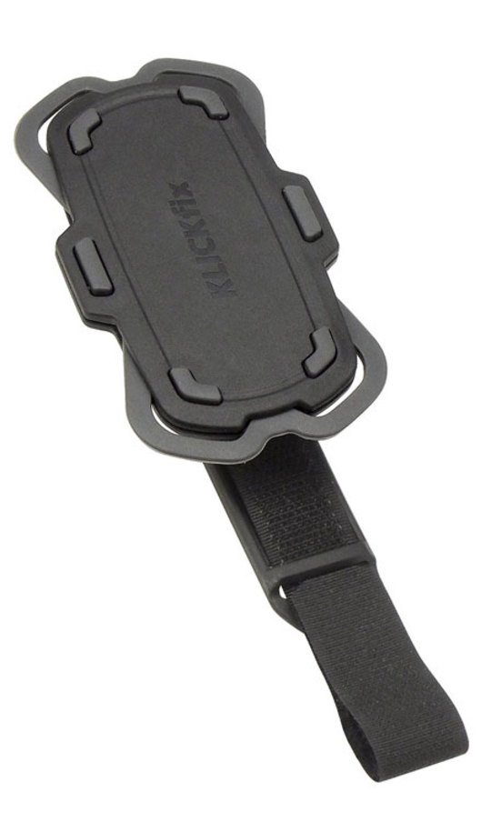 Klickfix Telefoonhouder KF Phonepad Loop univ klittenband tbv buisdiam.15-60mm Zwart - Afbeelding 5