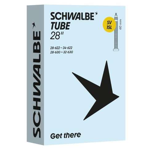 Schwalbe Binnenband 28 race Schw SV15L/60mm Fransventiel 28/34-622/630 Zwart - Afbeelding 3