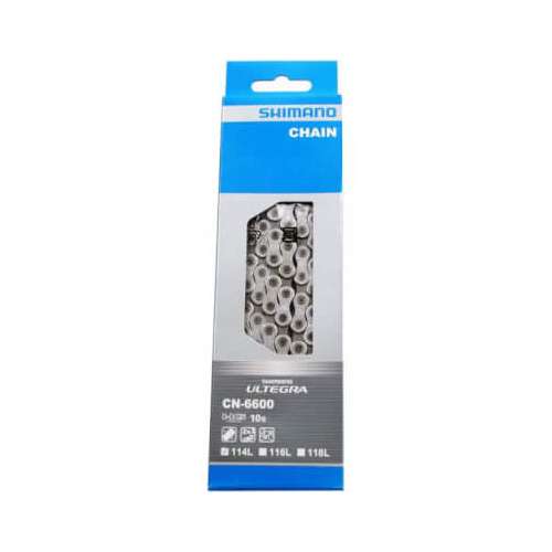 Shimano Ultegra Ketting race 10Vx3 Shim Ultegra CN-6600 triple 114 schakels 10-SP Zilver - Afbeelding 2