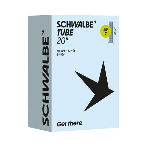 Schwalbe Binnenband 20 Schw AV7 autoventiel 40mm Zwart