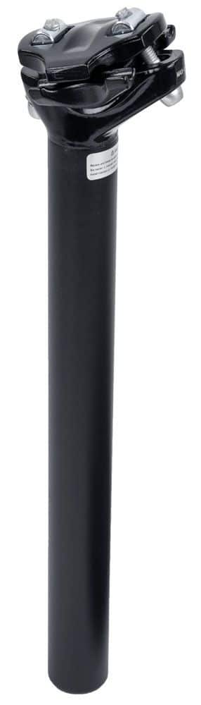 Unbranded Zadelpen 27.2x300mm HL C255 alu-matzwart Mat Zwart