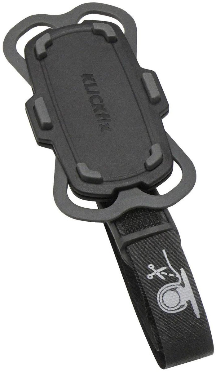 Klickfix Telefoonhouder KF Phonepad Loop univ klittenband tbv buisdiam.15-60mm Zwart - Afbeelding 4