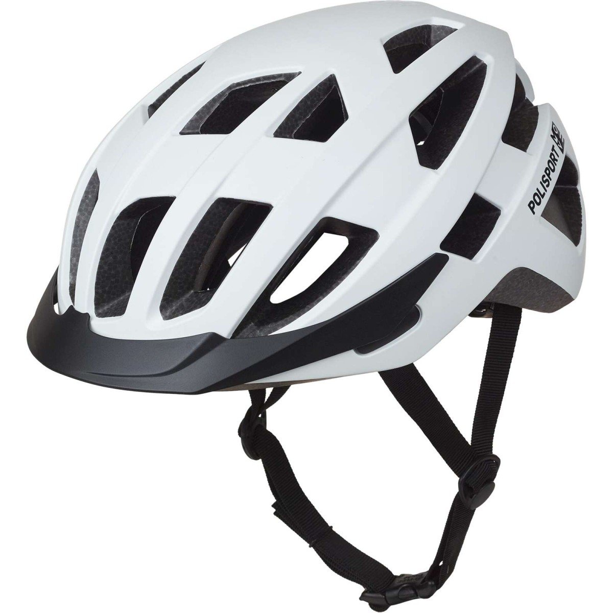 Polisport Fietshelm Pol City Move, mt.L (58/61 ) White - Afbeelding 3
